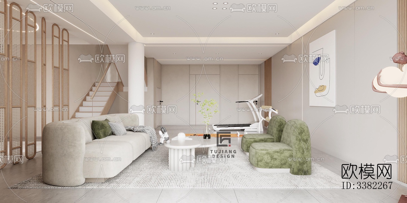 现代别墅效果图下载（渲染图2）