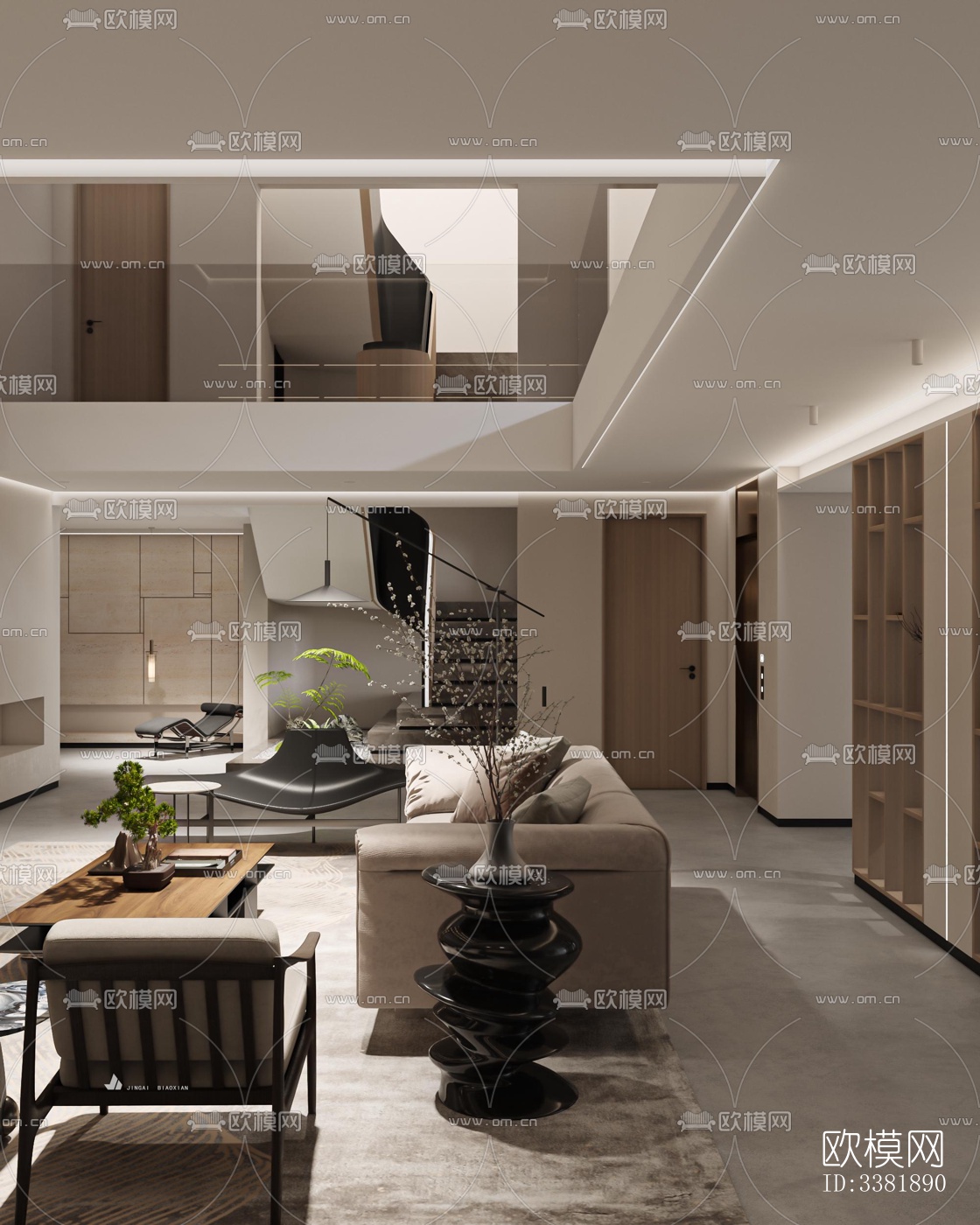 现代别墅效果图下载（渲染图15）