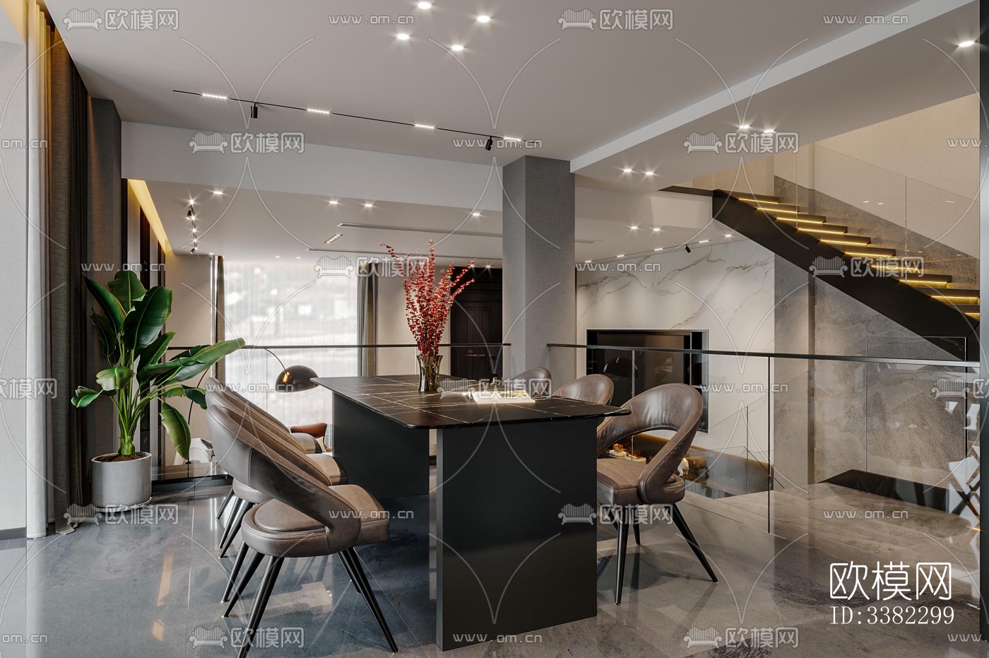 现代别墅效果图下载（渲染图6）