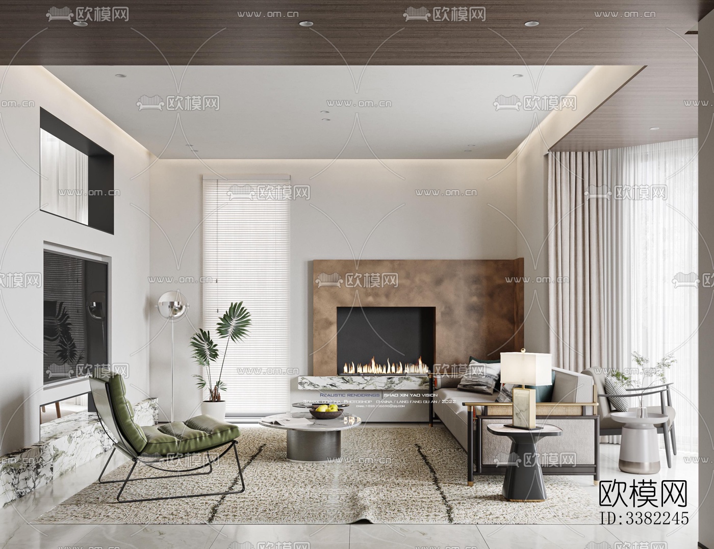 现代别墅效果图下载（渲染图8）