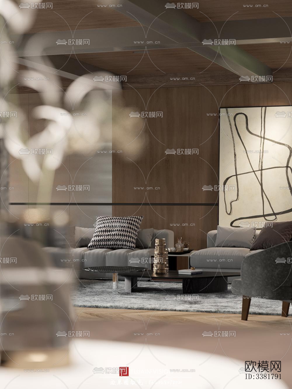 现代别墅效果图下载（渲染图3）