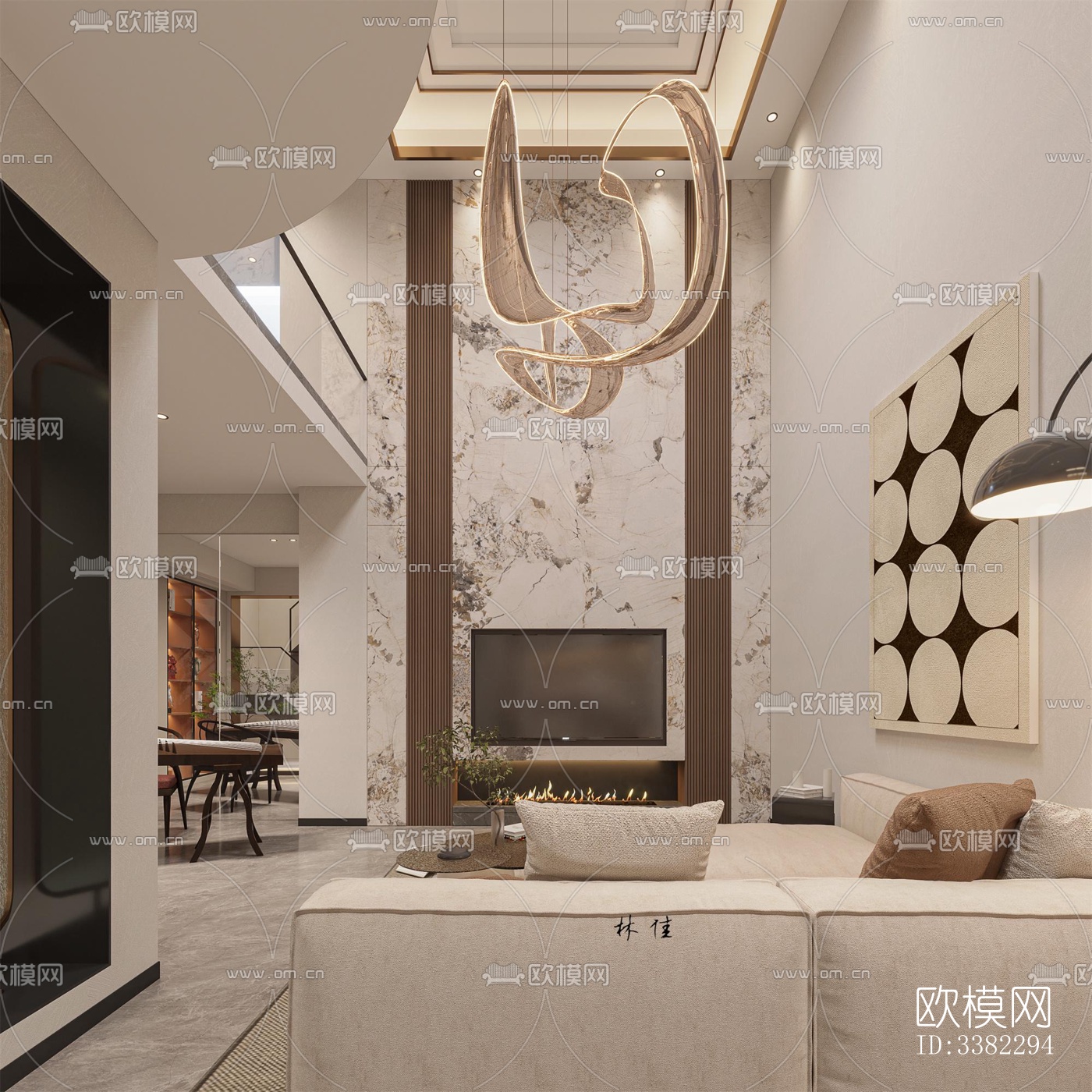 现代别墅效果图下载（渲染图4）