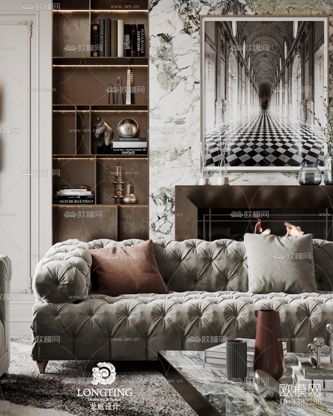 现代别墅效果图下载（渲染图1）