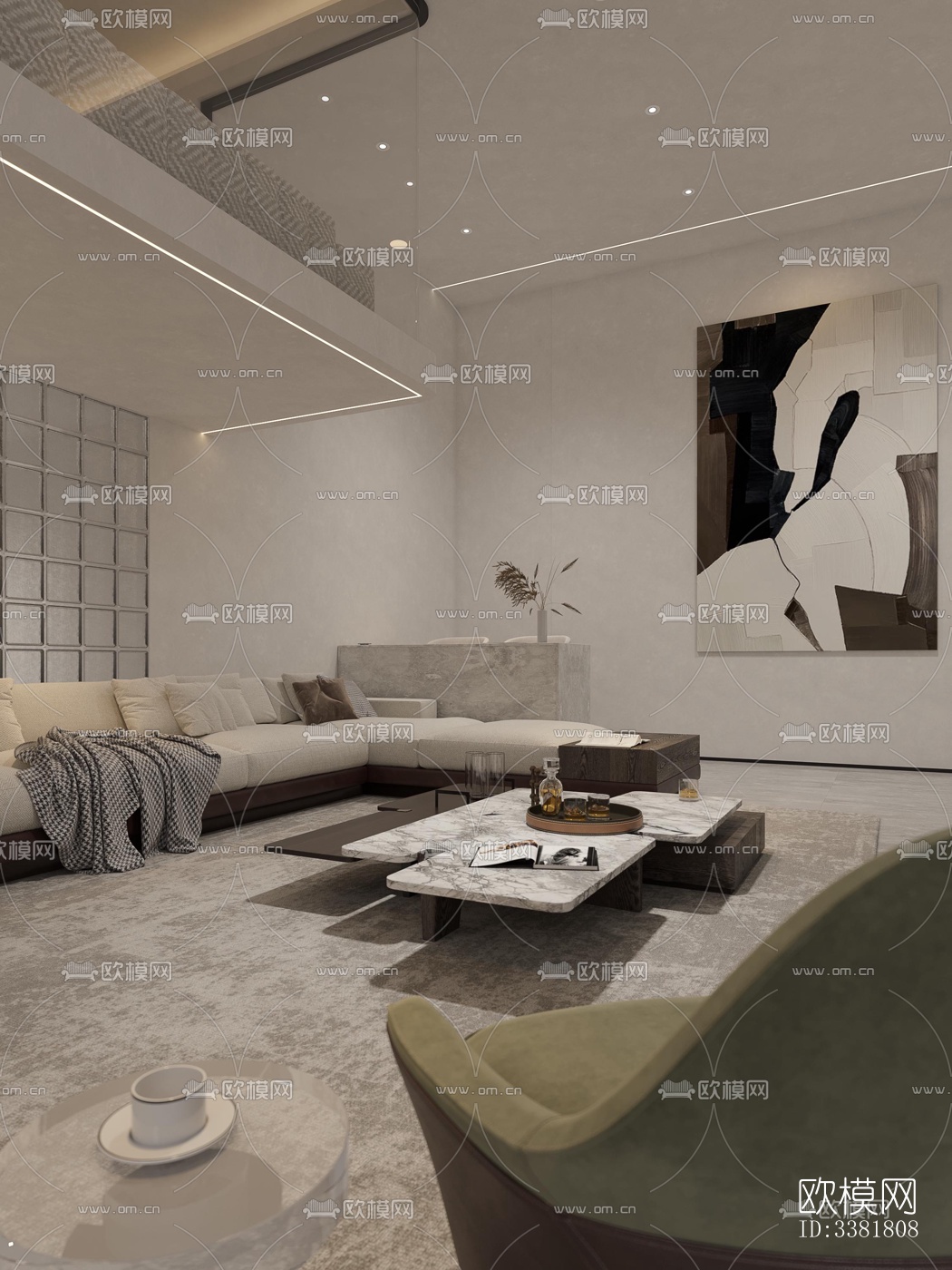 现代别墅效果图下载（渲染图15）