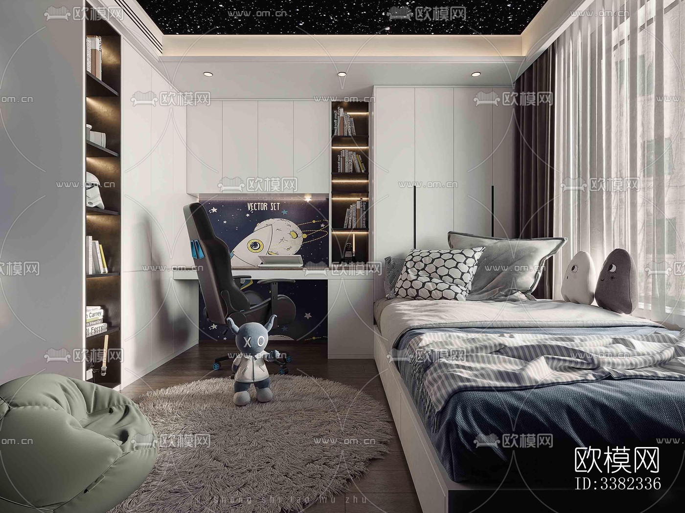 现代别墅效果图下载（渲染图11）