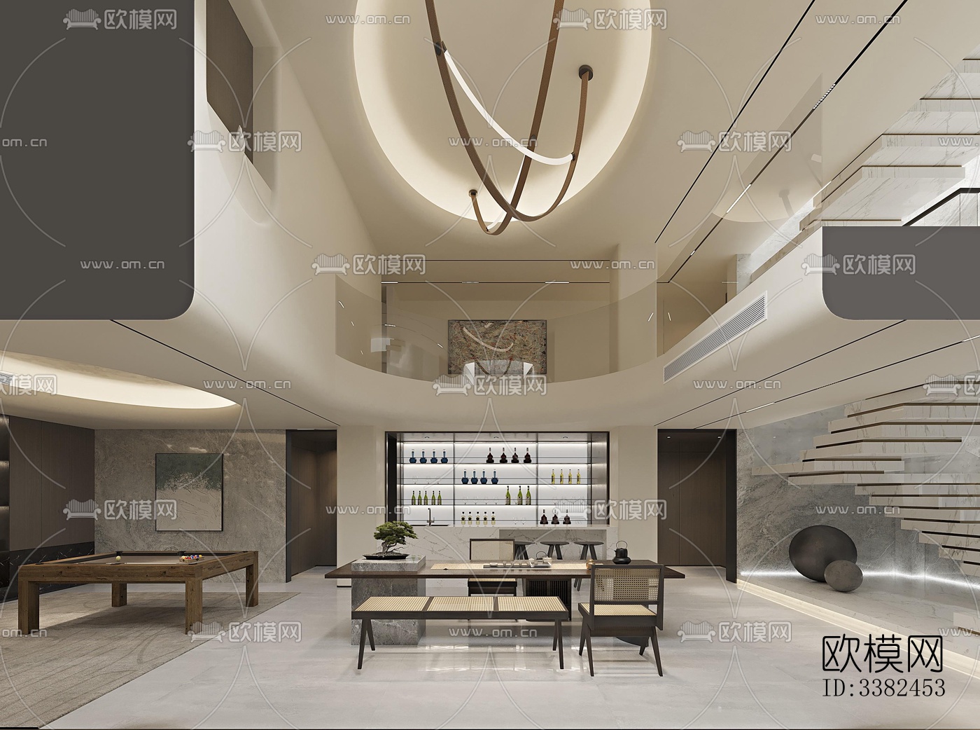 现代别墅效果图下载（渲染图15）