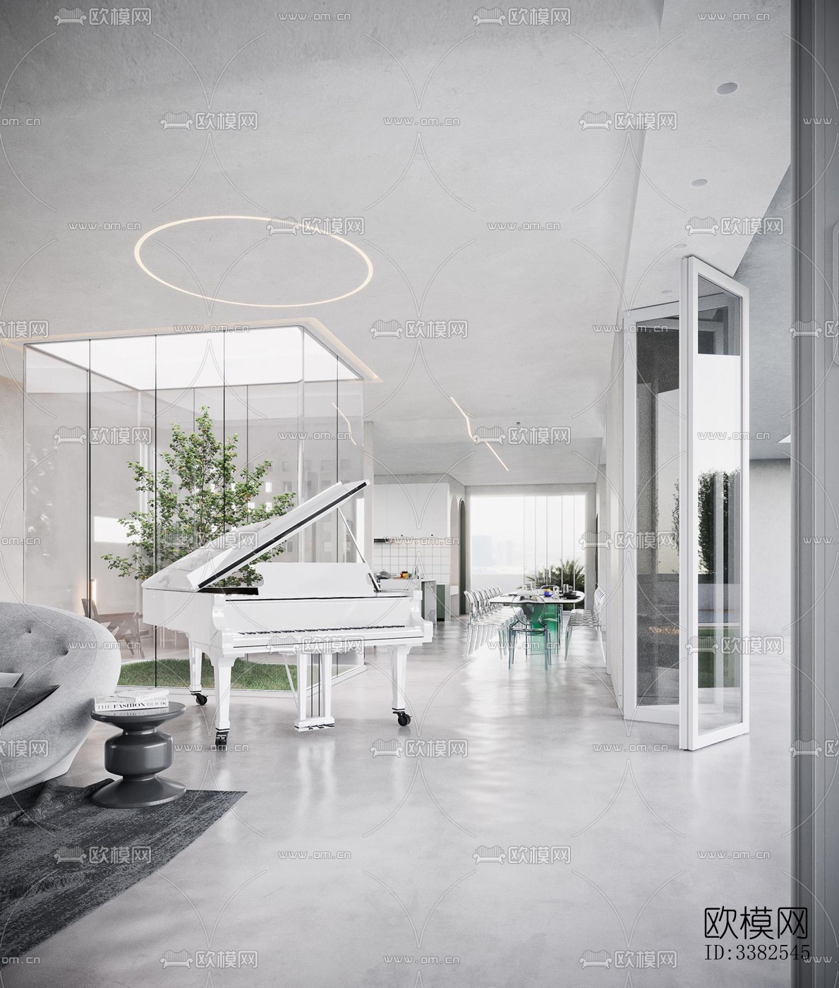 现代别墅效果图下载（渲染图8）