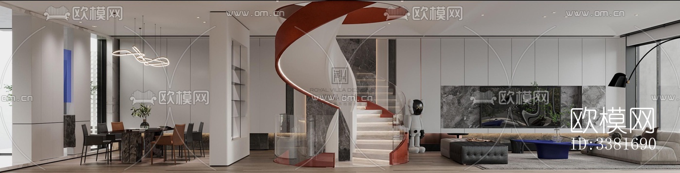 现代别墅效果图下载（渲染图5）