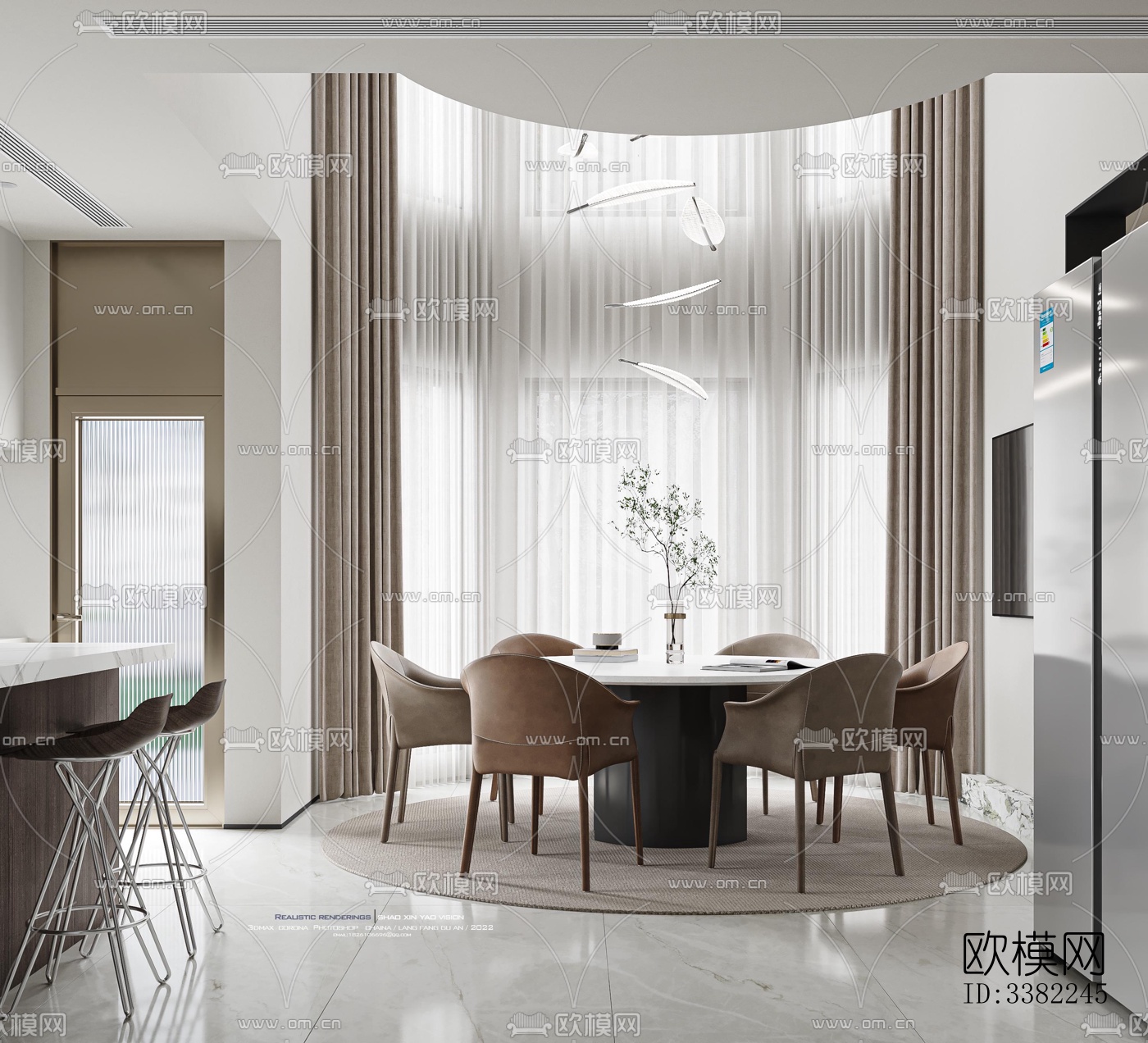 现代别墅效果图下载（渲染图10）