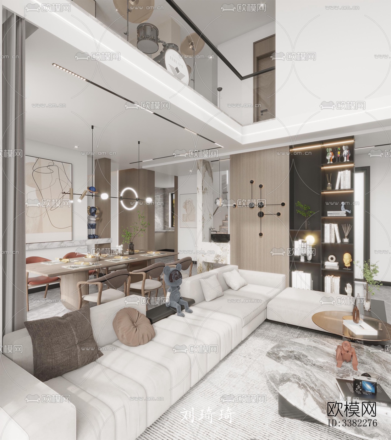 现代别墅效果图下载（渲染图3）