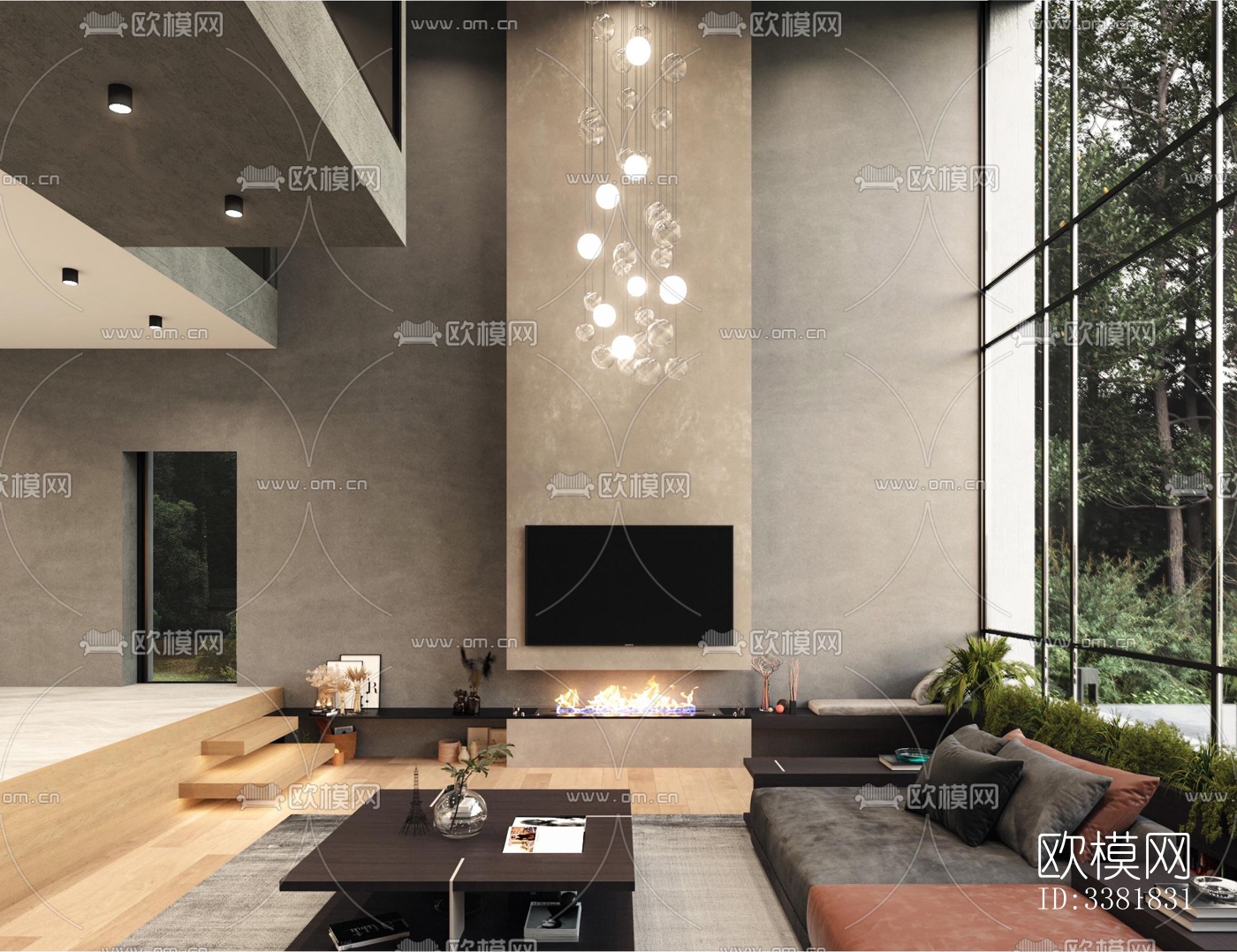 现代别墅效果图下载（渲染图11）