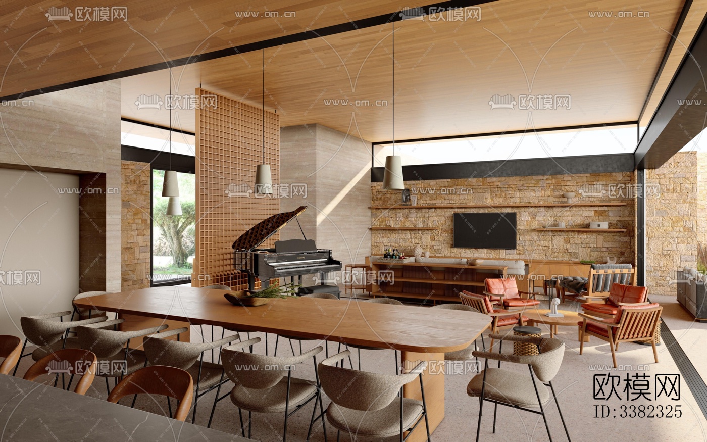 现代别墅效果图下载（渲染图1）