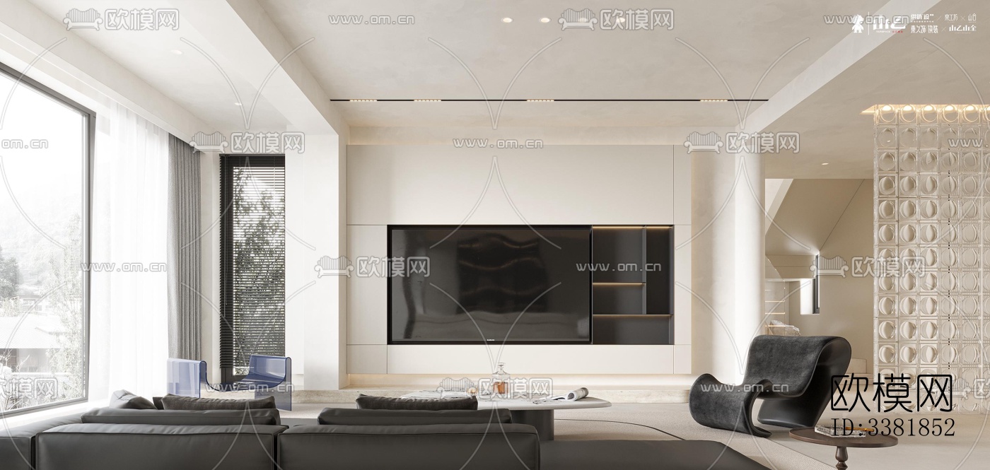 现代别墅效果图下载（渲染图2）