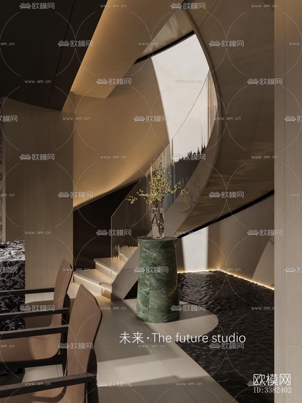 现代别墅效果图下载（渲染图11）