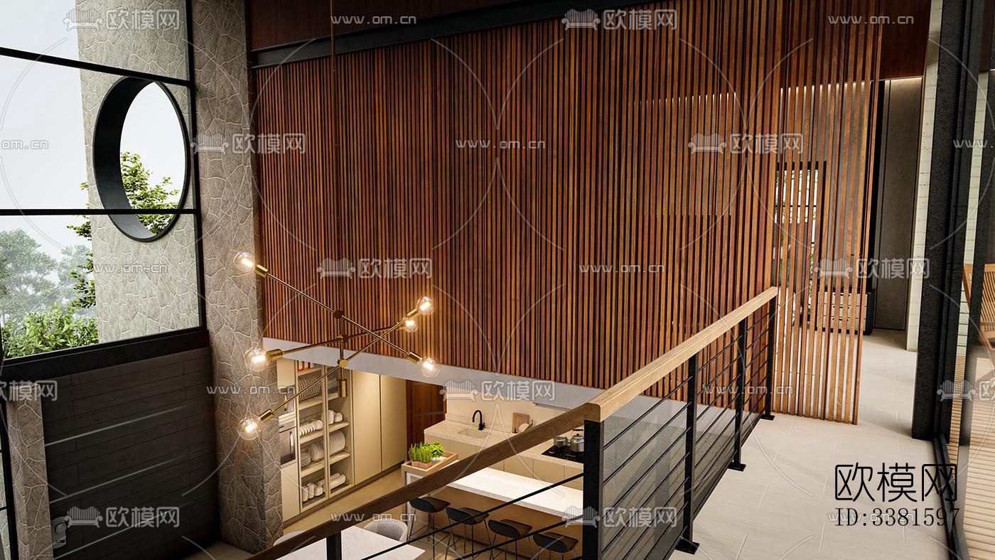 现代别墅效果图下载（渲染图6）