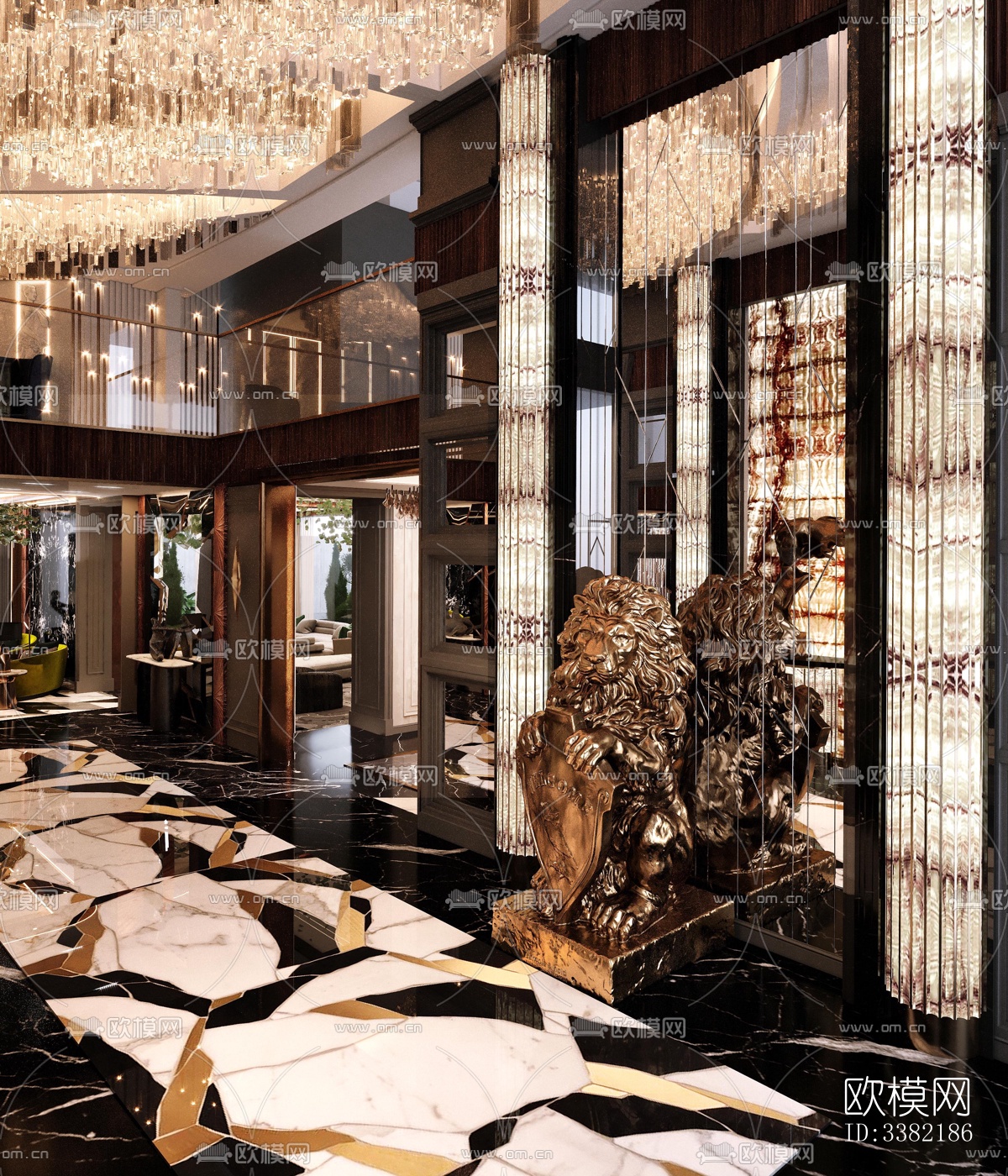 现代别墅效果图下载（渲染图1）