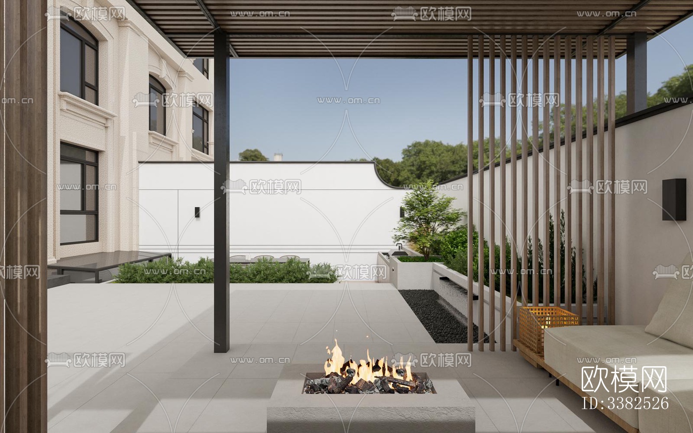 现代别墅效果图下载（渲染图3）