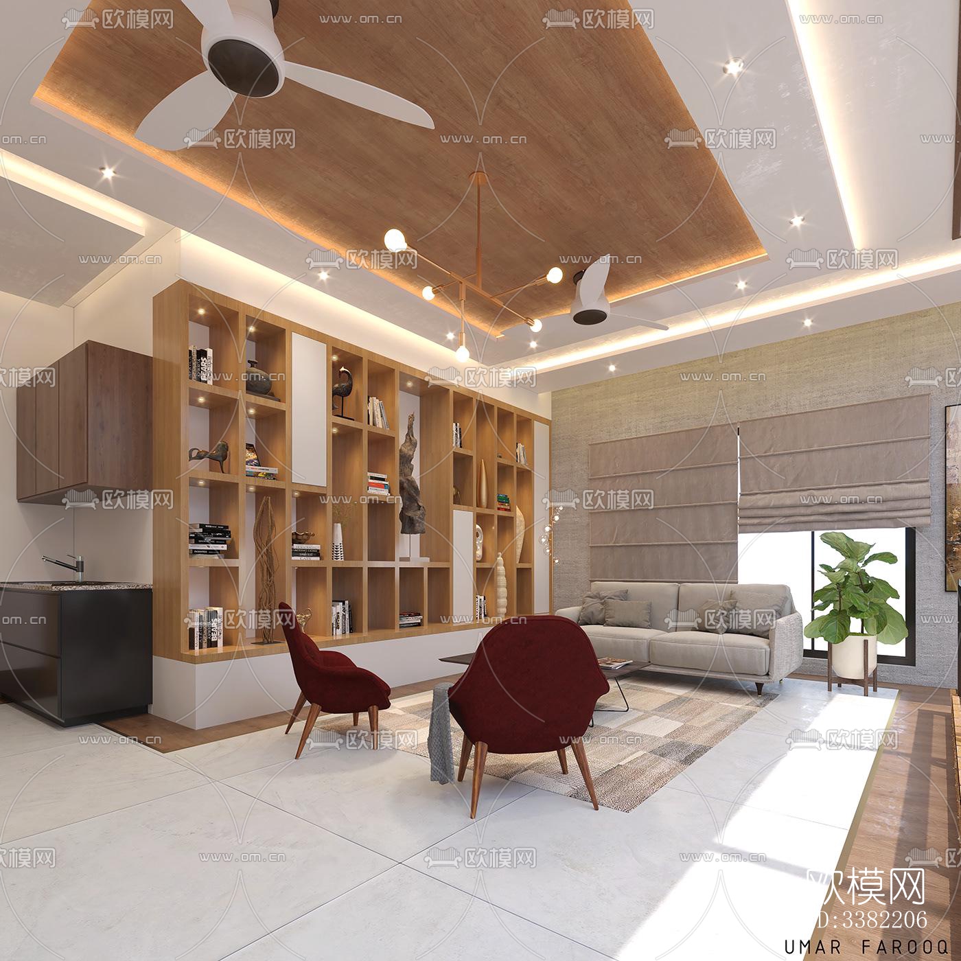 现代别墅效果图下载（渲染图3）