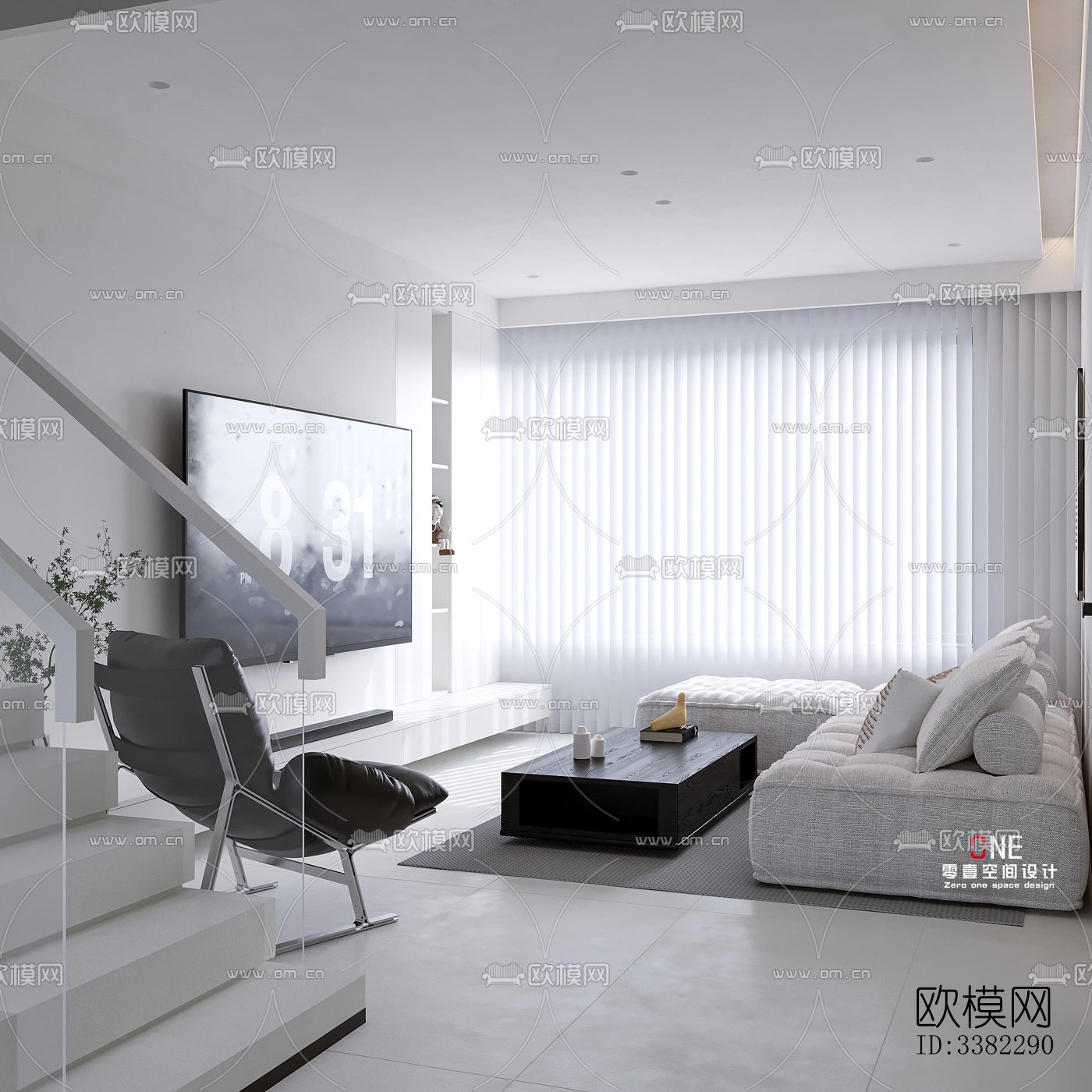 现代别墅效果图下载（渲染图10）