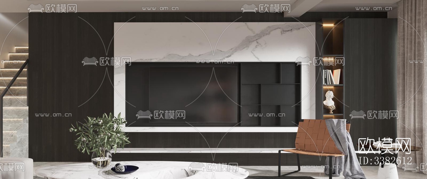 现代别墅效果图下载（渲染图1）