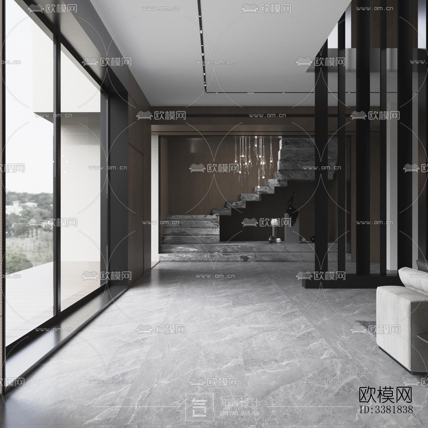 现代别墅效果图下载（渲染图3）