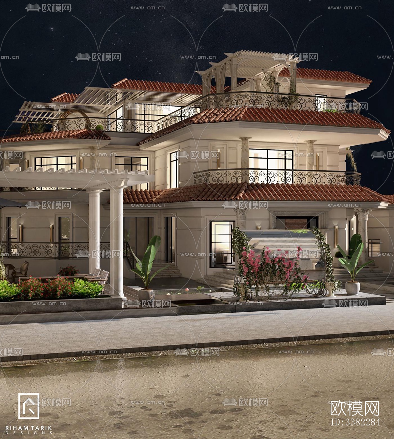 现代别墅效果图下载（渲染图10）