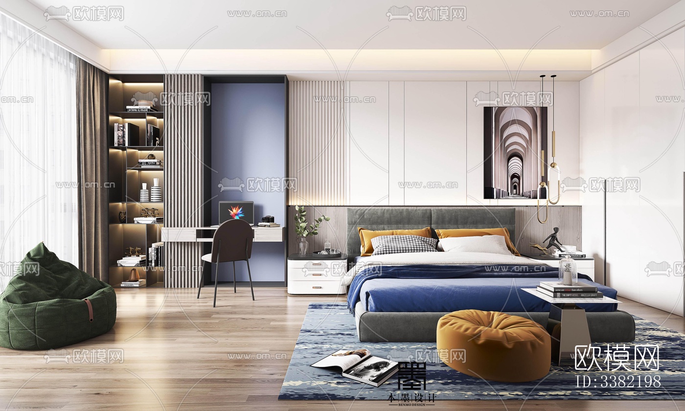 现代别墅效果图下载（渲染图8）