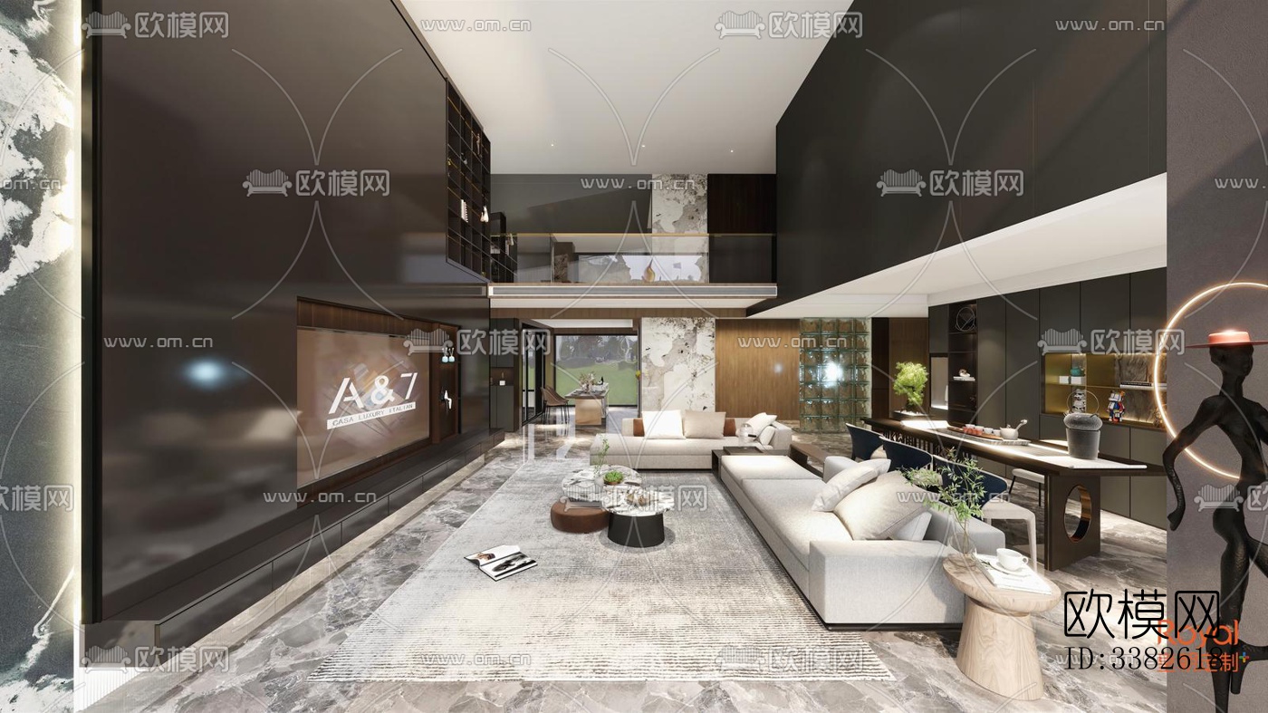 现代别墅效果图下载（渲染图12）