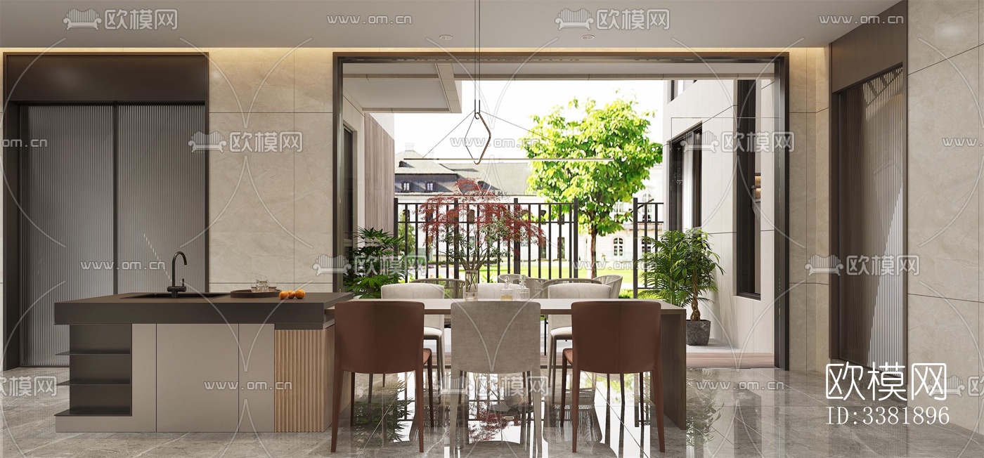 现代别墅效果图下载（渲染图2）