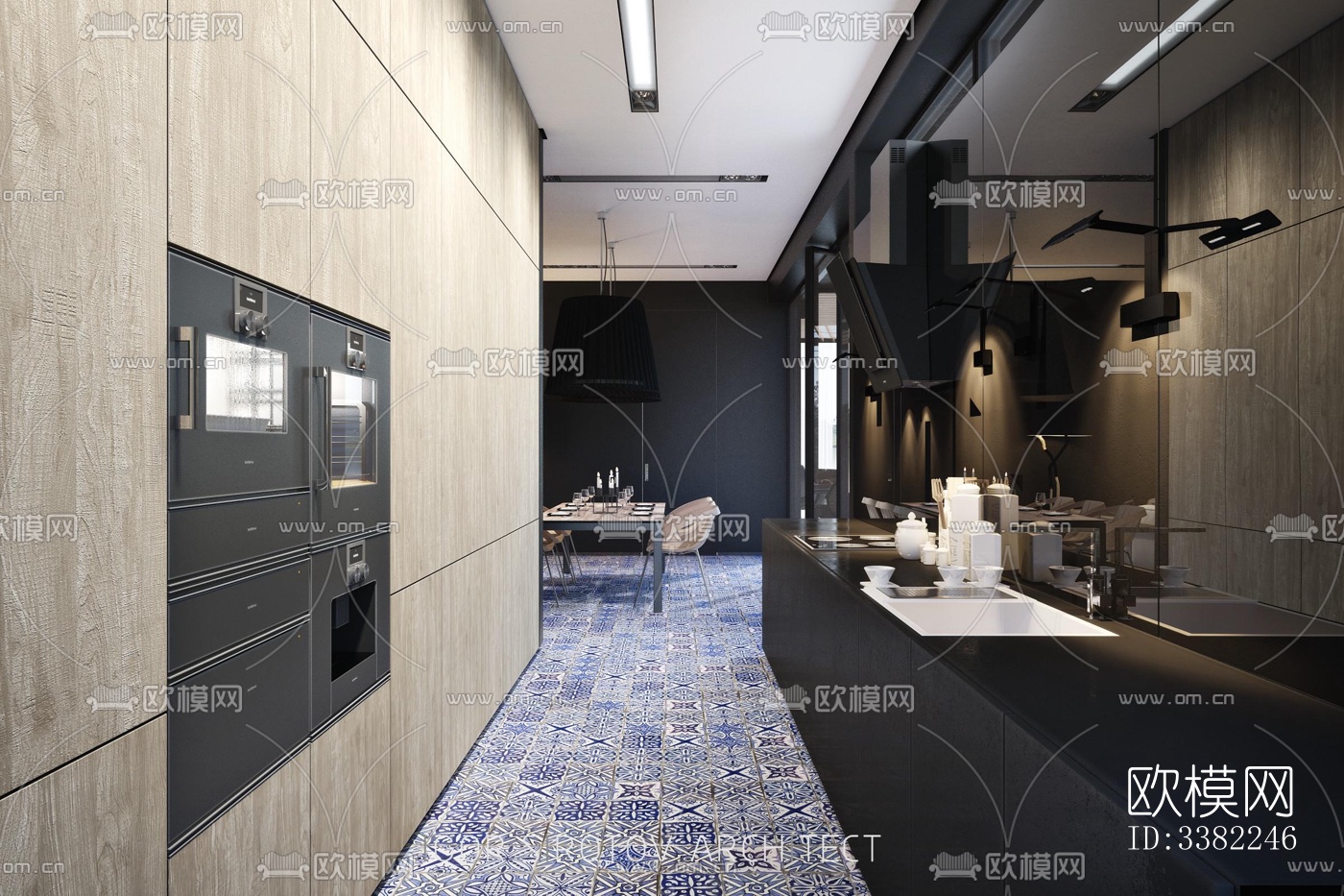 现代别墅效果图下载（渲染图3）