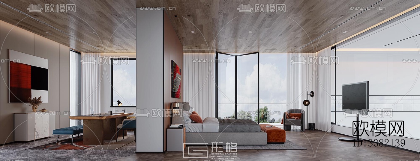 现代别墅效果图下载（渲染图16）