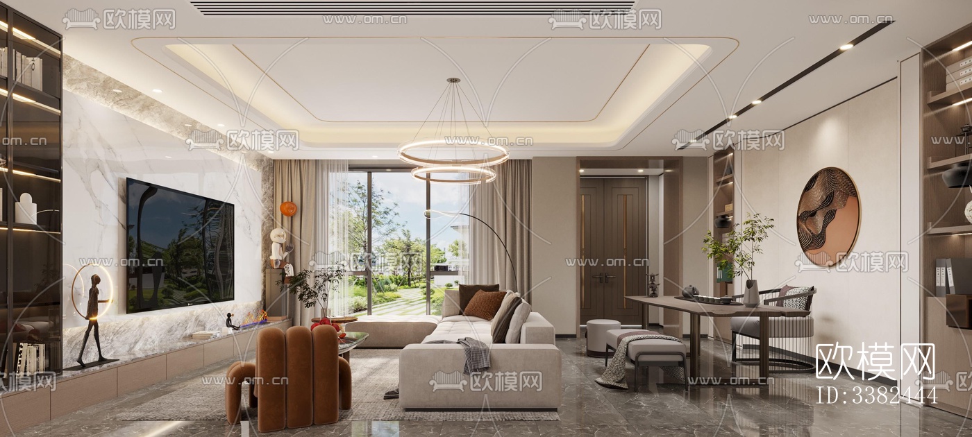 现代别墅效果图下载（渲染图7）