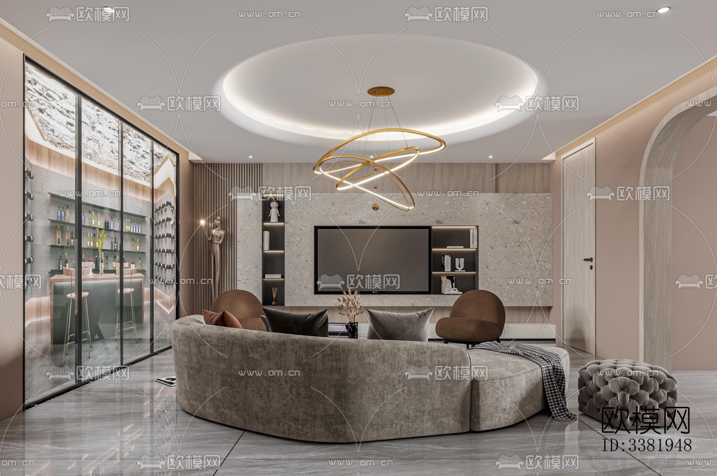 现代别墅效果图下载（渲染图4）