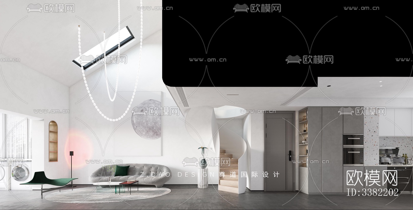 现代别墅效果图下载（渲染图4）