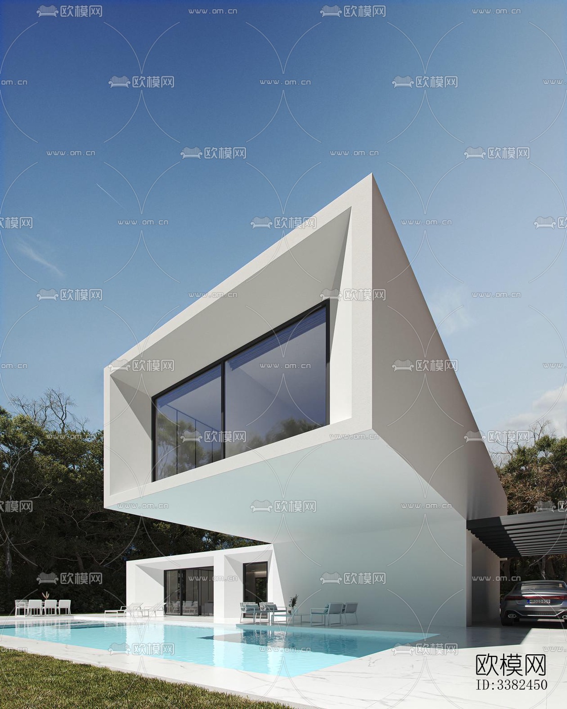 现代别墅效果图下载（渲染图12）