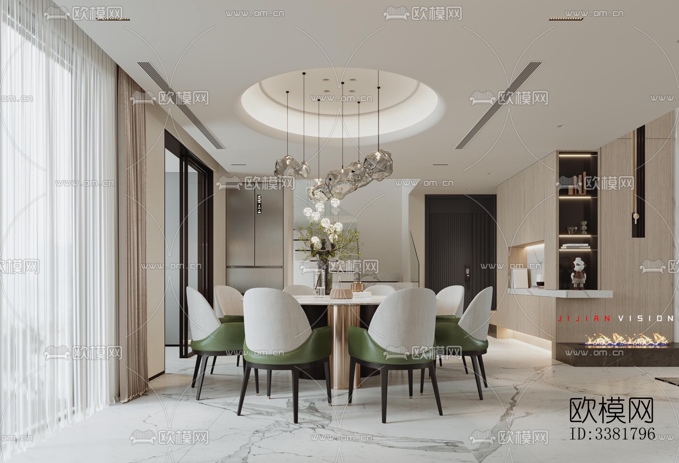 现代别墅效果图下载（渲染图8）