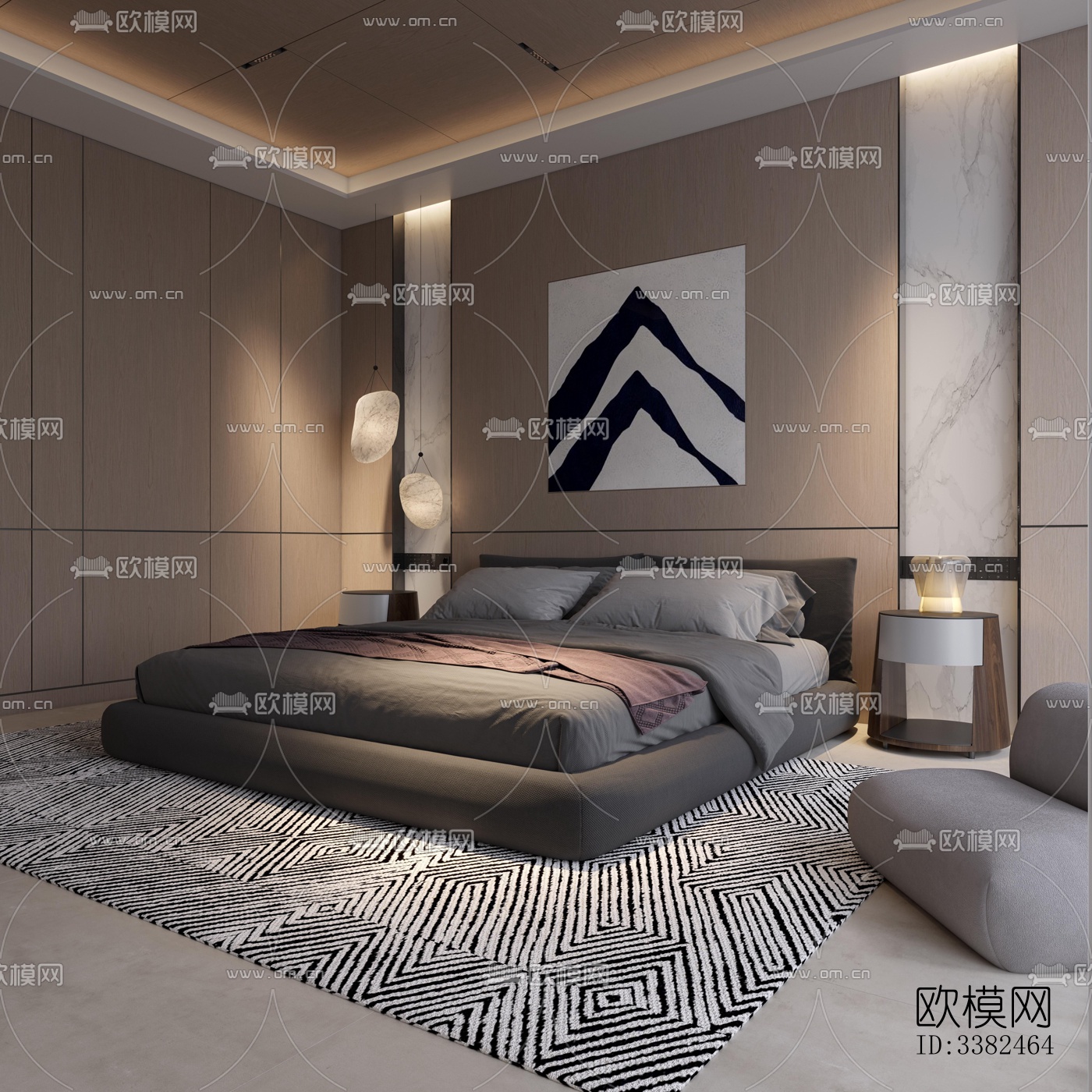 现代别墅效果图下载（渲染图8）