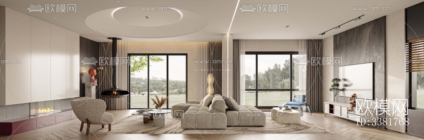 现代别墅效果图下载（渲染图12）