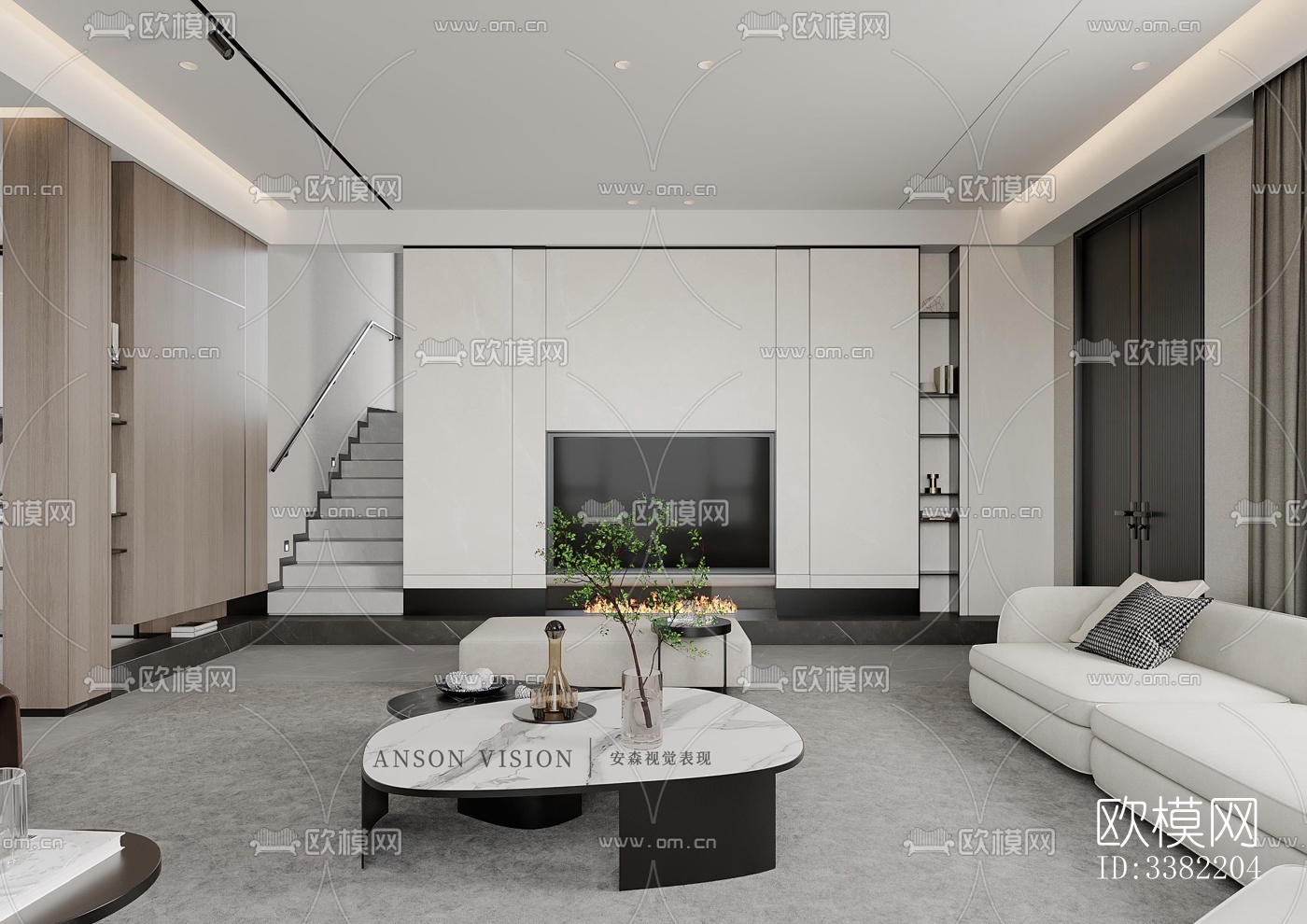 现代别墅效果图下载（渲染图10）