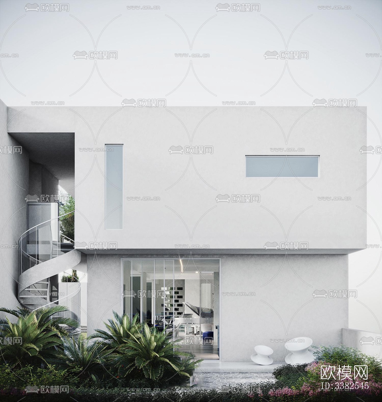 现代别墅效果图下载（渲染图6）