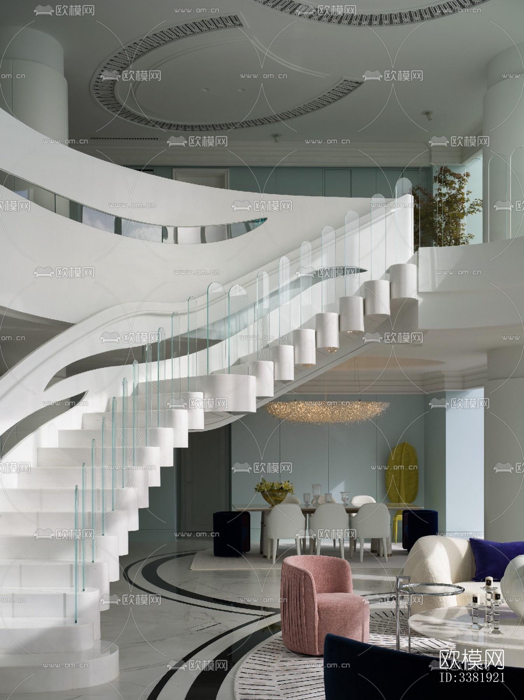 现代别墅效果图下载（渲染图18）