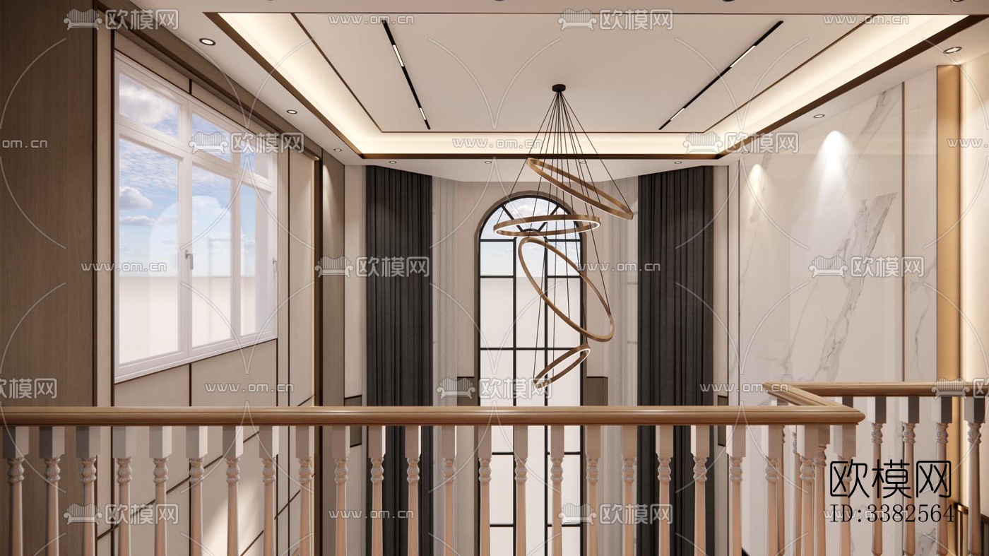 现代别墅效果图下载（渲染图9）