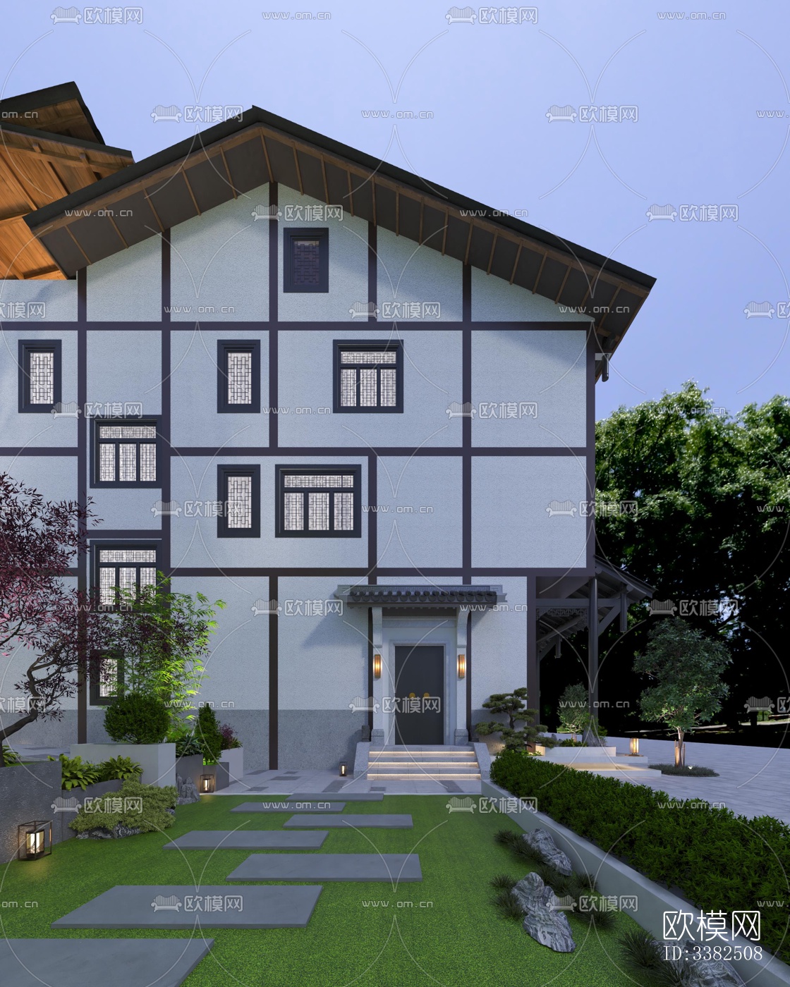 现代别墅效果图下载（渲染图14）