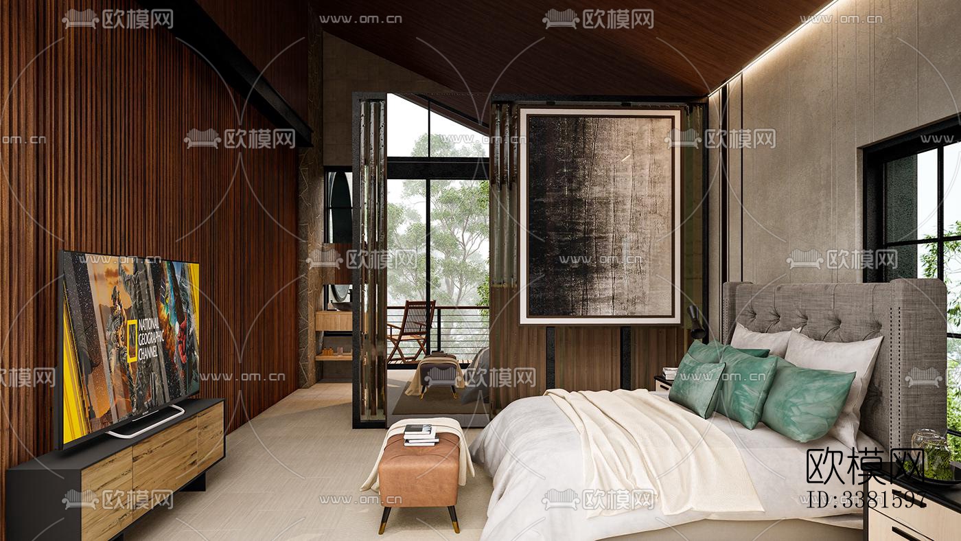 现代别墅效果图下载（渲染图5）