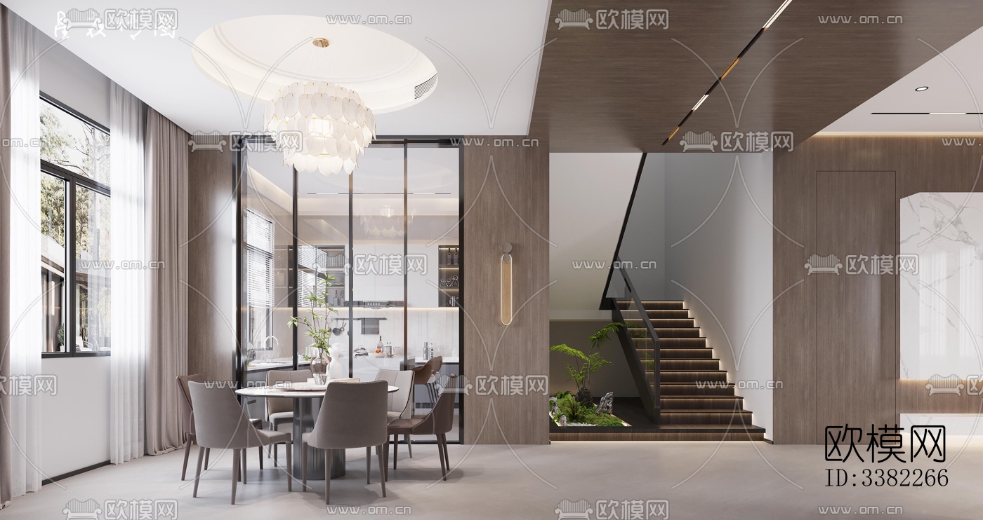 现代别墅效果图下载（渲染图1）