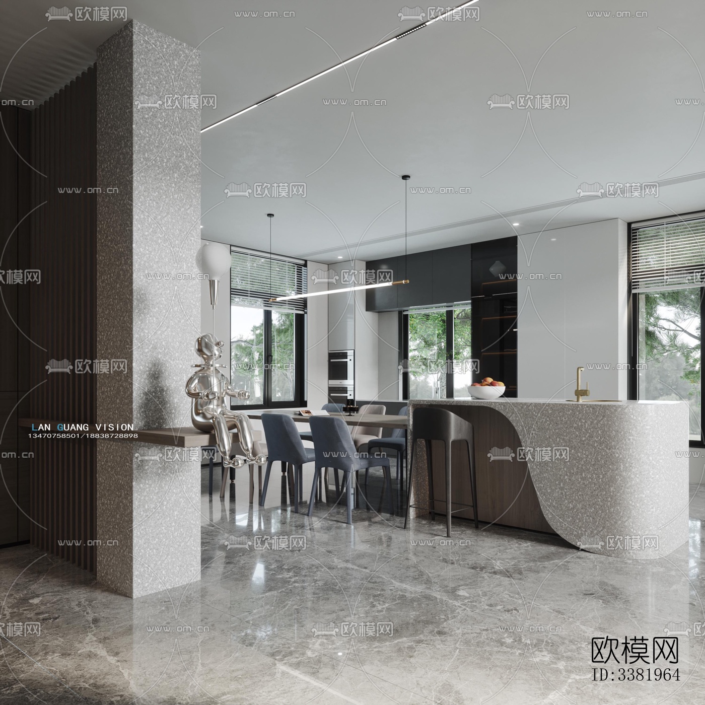 现代别墅效果图下载（渲染图6）