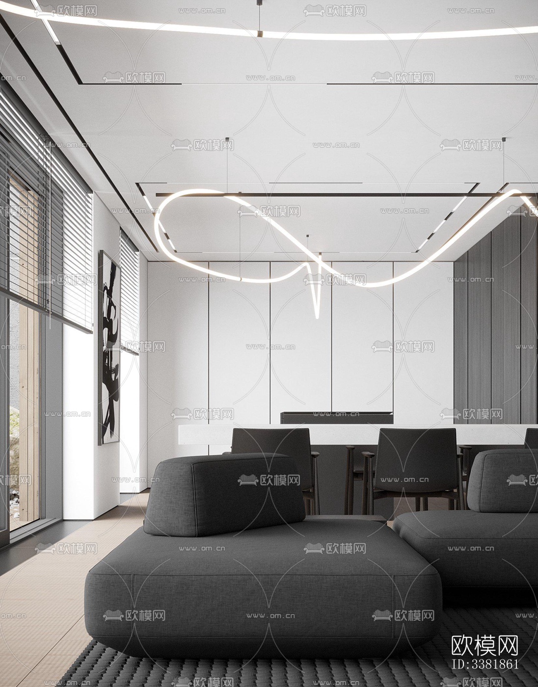 现代别墅效果图下载（渲染图13）