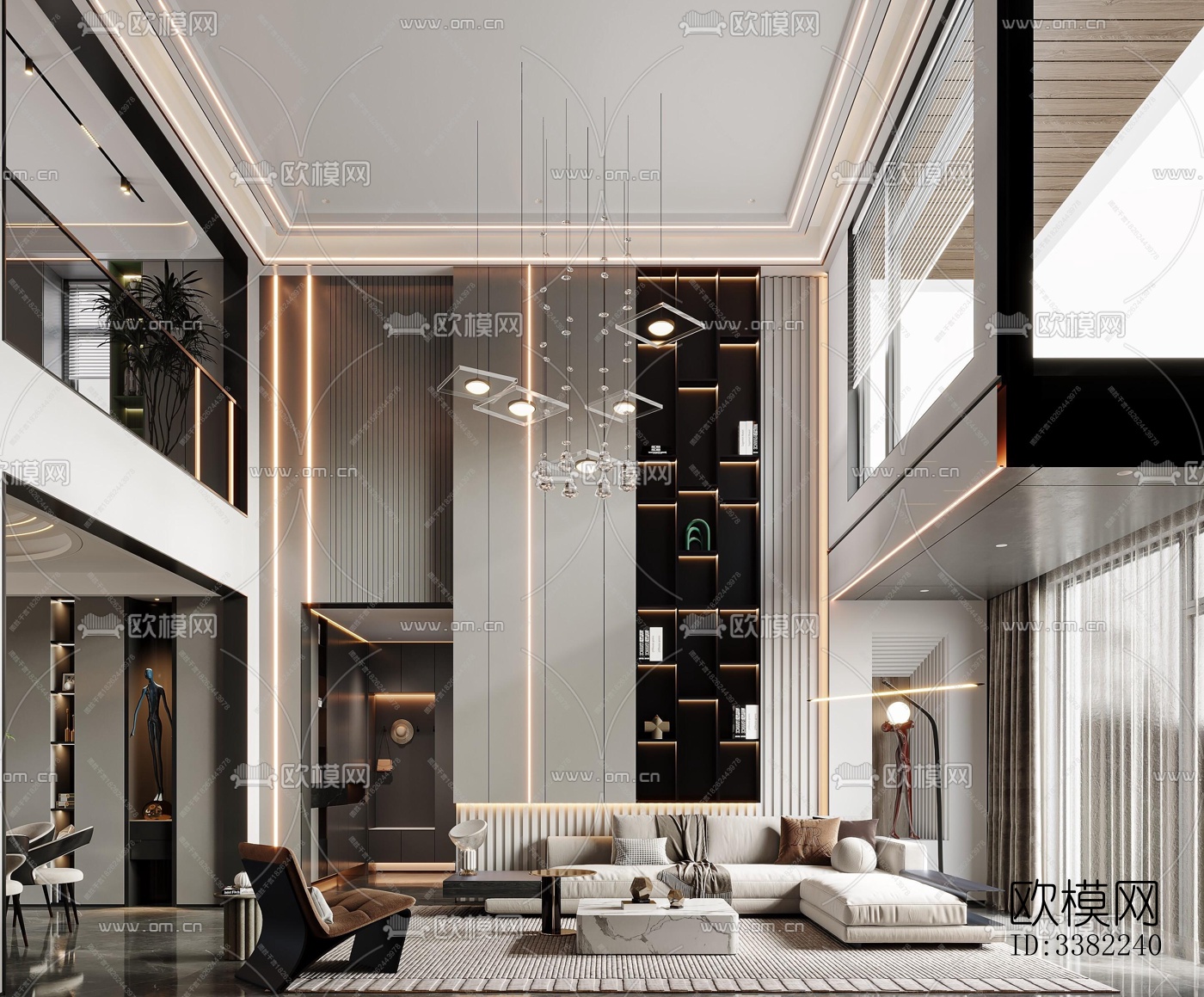 现代别墅效果图下载（渲染图16）