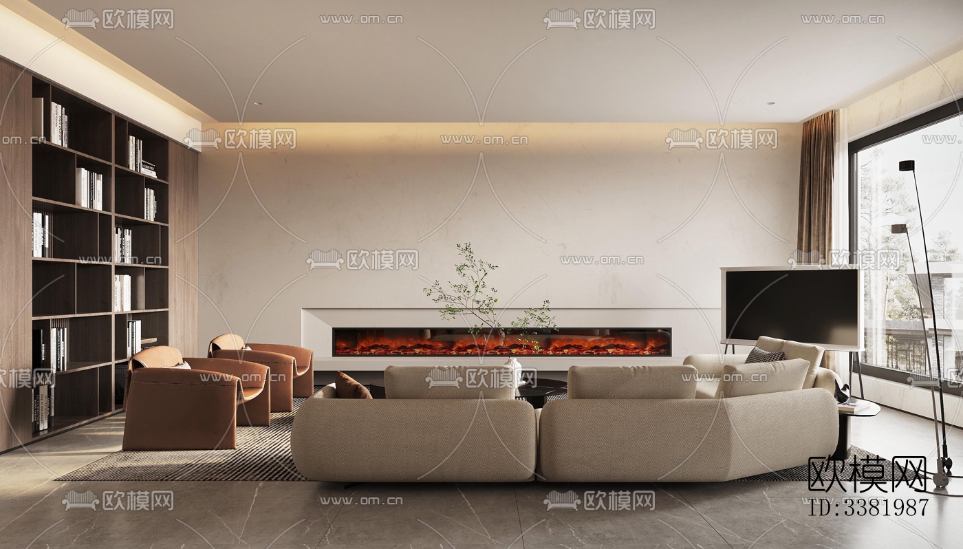 现代别墅效果图下载（渲染图4）