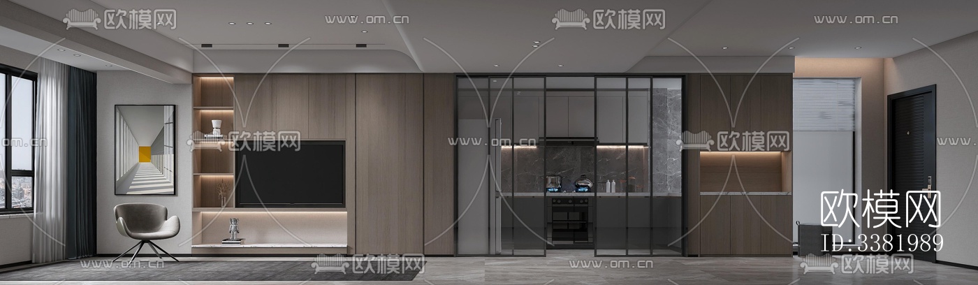 现代别墅效果图下载（渲染图2）
